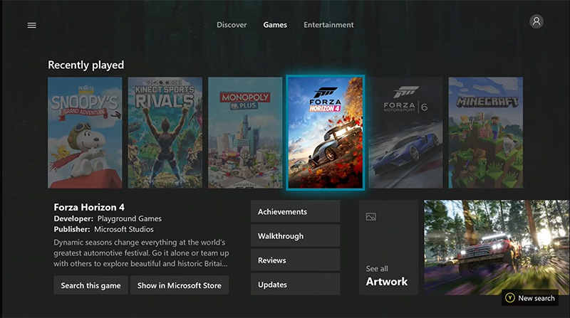 Microsoft Bing Xbox One