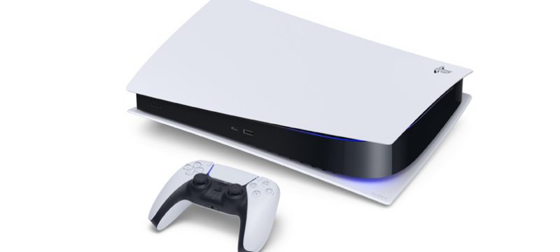 PlayStation 5 acostado