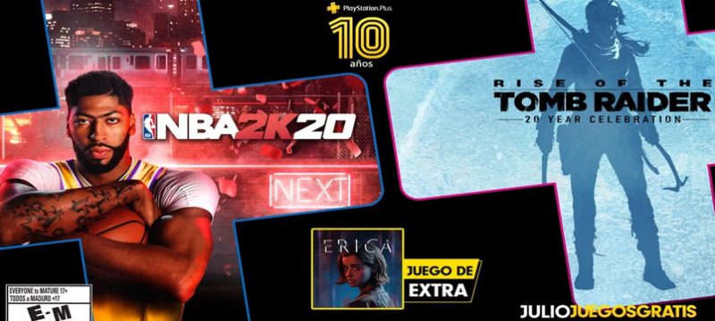 PlayStation Plus julio 2020 NBA 2K20