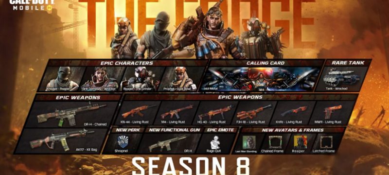 Pase de Batalla de la Temporada 8 contenido