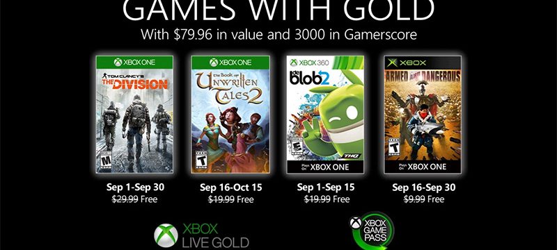 Games with Gold septiembre 2020