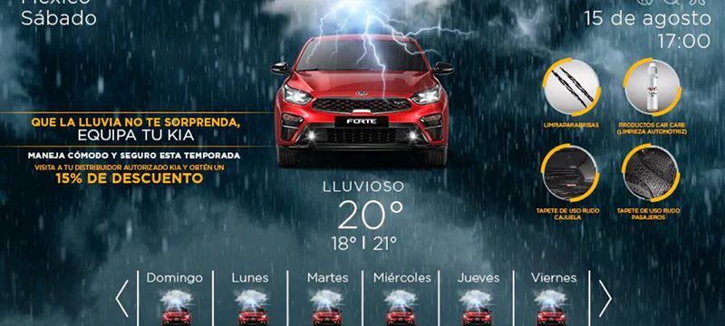 KIA Consejos lluvias