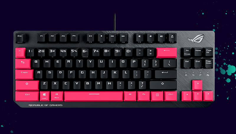 Teclado Gaming ROG Strix Scope TKL Electro Punk
