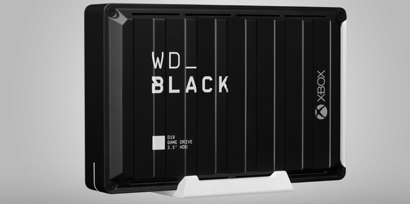 WD_BLACK D10 brinda hasta 12TB de espacio a tu Xbox One