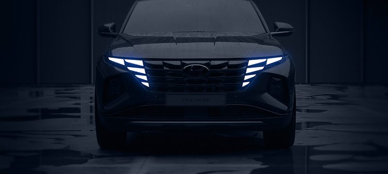 Hyundai Tucson 2021 teaser frontal