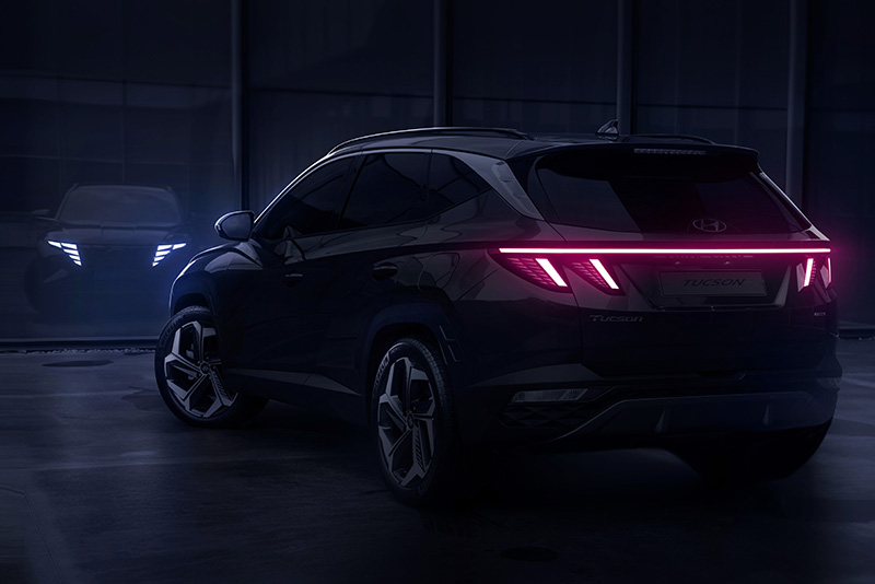 Hyundai Tucson 2021 teaser trasera