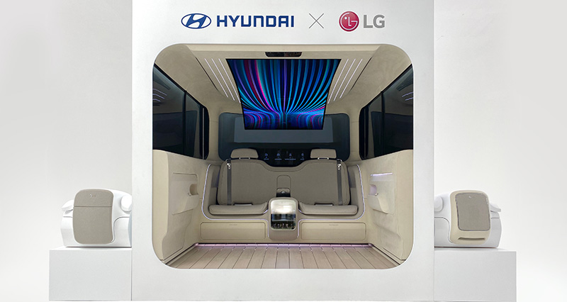 LG Hyundai IONIQ Concept Cabin