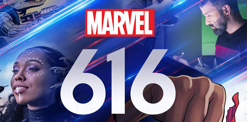 Marvel 616 logo background