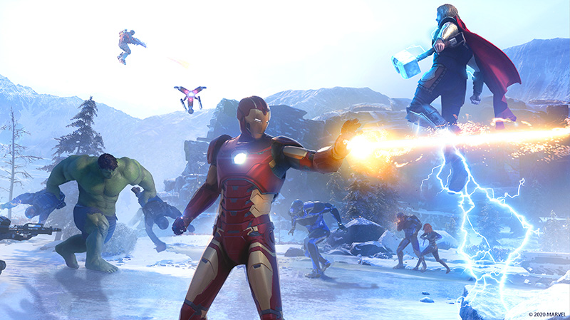 Marvels Avengers lanzamiento Co-Op