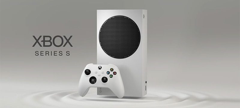 Xbox Series S con control frontal