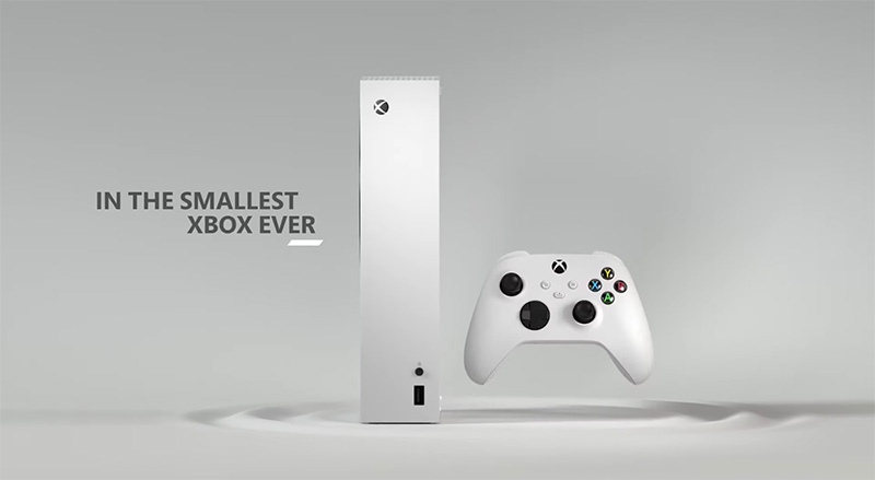 Xbox Series S con control lateral