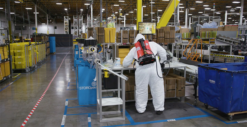 Amazon centros COVID-19