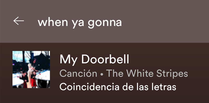 Buscar canciones por letra Spotify