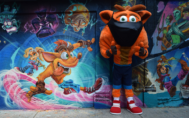 Grafiti Crash Bandicoot Mexico