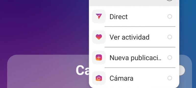Instagram Accesos Android