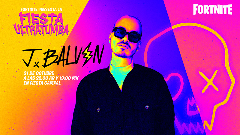 J Balvin dará un concierto virtual en Fiesta Campal de Fortnite