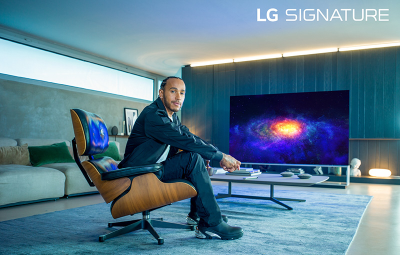 Lewis Hamilton es el nuevo embajador de LG SIGNATURE