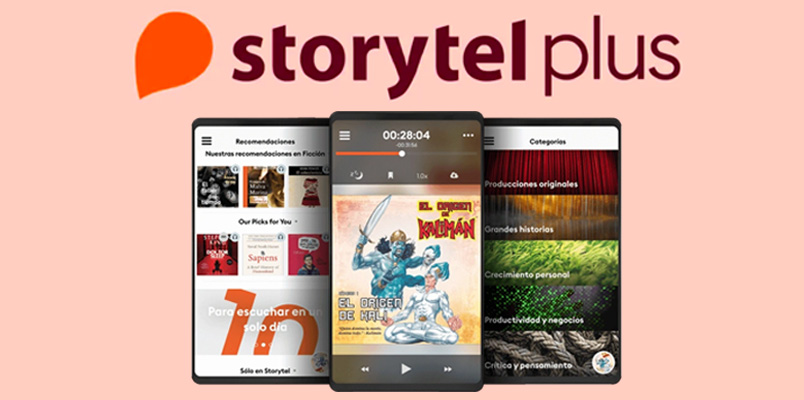 Storytel Plus te ofrece la mejor experiencia en audiolibros