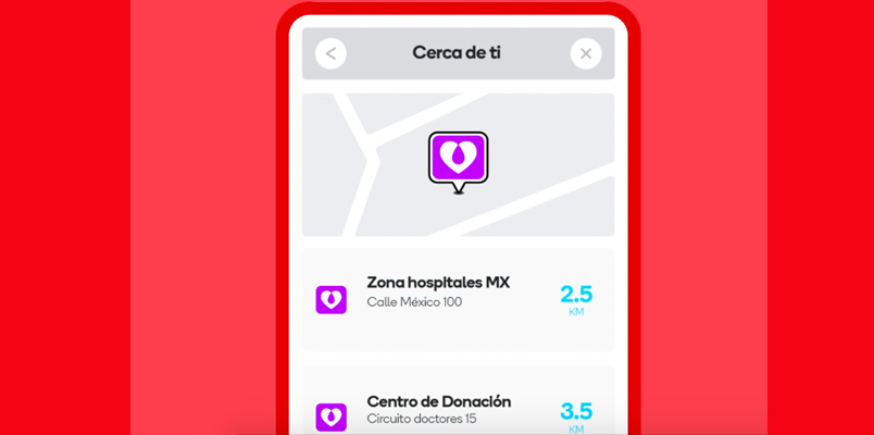 Banco sangre Mexico Waze