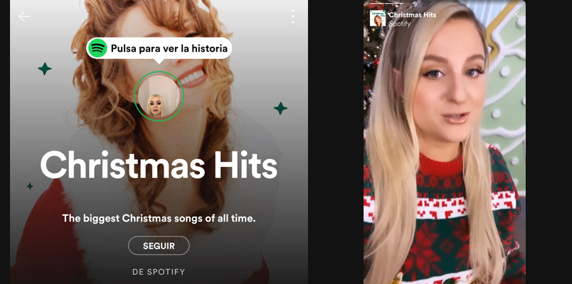 Historias en Spotify