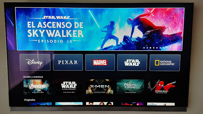 LG OLED 2018 Disney Plus