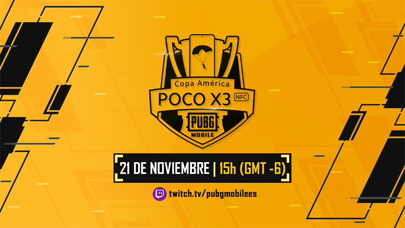 Participa en la PUBG MOBILE Copa América PocoX3 2020