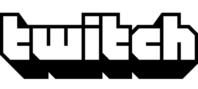 Twitch logo negro