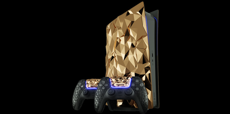 Así es la PlayStation 5 Golden Rock creada con 20 kilogramos de oro
