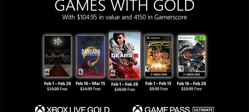 Gears 5 Resident Evil Games with Gold