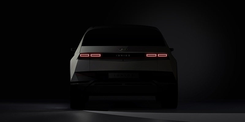 Hyundai Motor Company IONIQ 5 teaser trasera