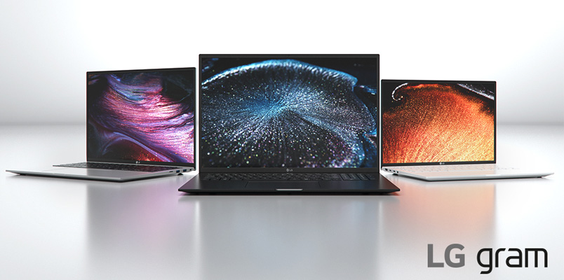 LG presenta sus nuevas laptops ultraligeras LG Gram en CES 2021