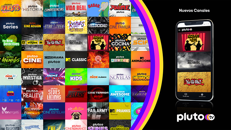 Pluto TV canales 2021 enero