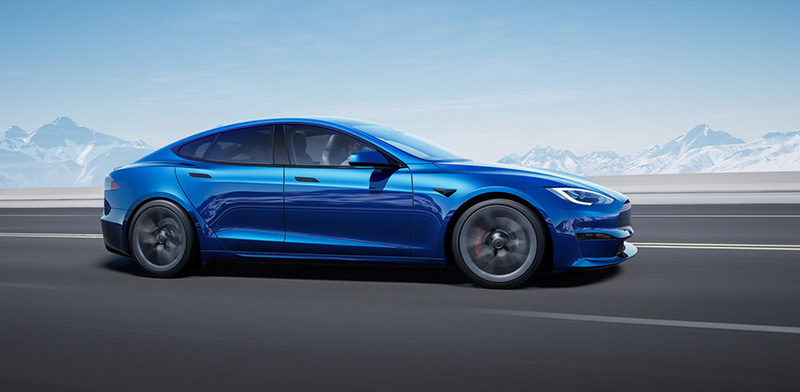 Tesla Model S 2021 lado
