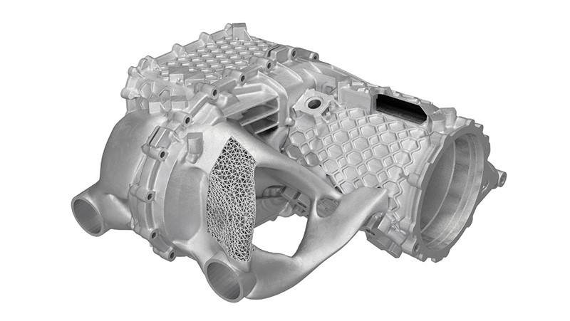 carcasa de motor electrico Porsche