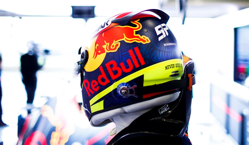 Checo Perez Red Bull Racing casco 2021