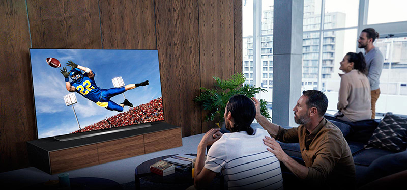 LG OLED deportes NFL