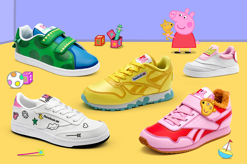 Reebok x Peppa Pig; la nueva colección pensada par los niños