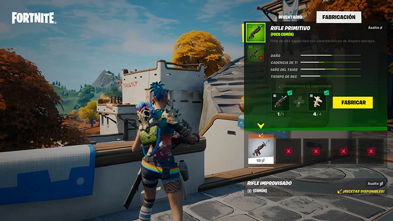 armas inventario crear Fortnite Capitulo 2 Temporada 6
