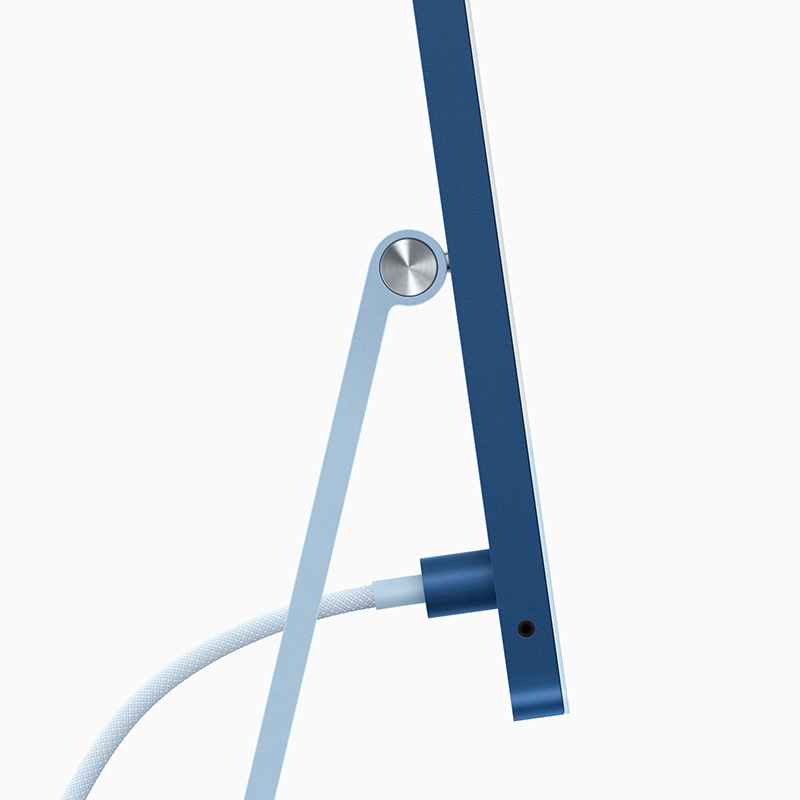 Apple iMac 2021 azul cable