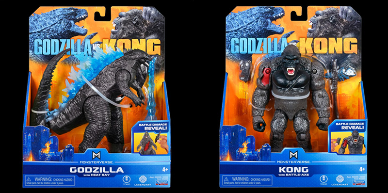 Godzilla Vs King Kong figuras Bandai cajas