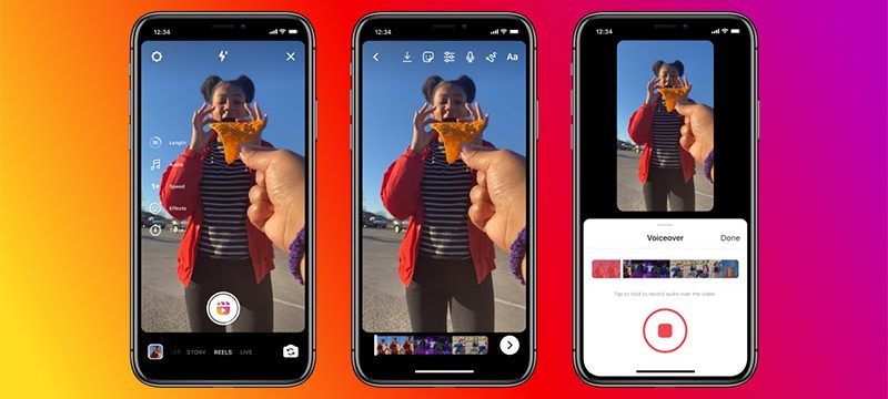 Voz en off Reels Instagram