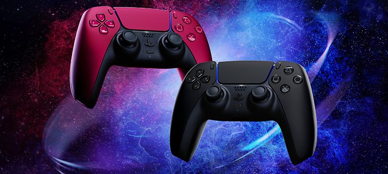 DualSense PS5 Midnight Black and Cosmic Red
