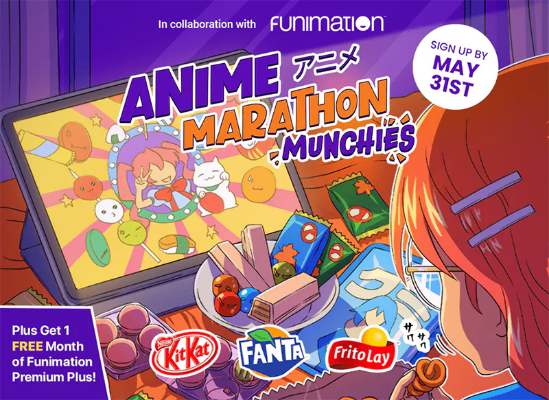 Funimation X TokyoTreat Anime Marathon Munchies