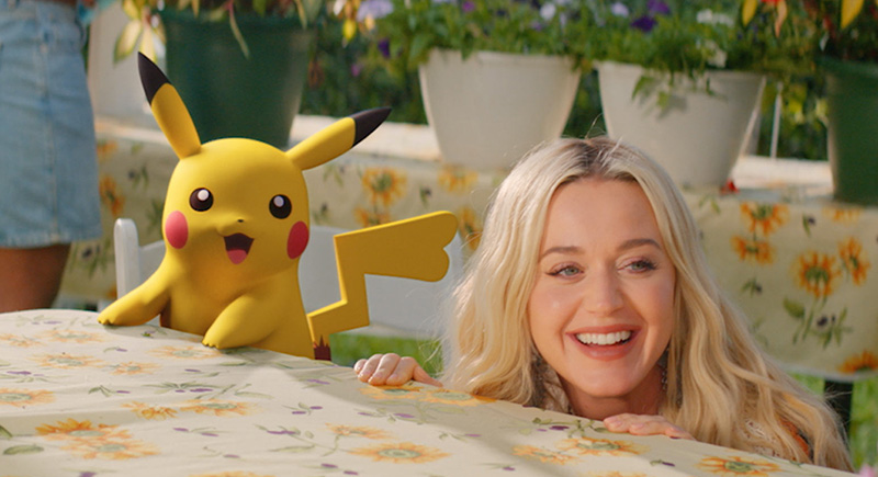 Katy Perry y Pikachu las estrellas del nuevo video musical Electric