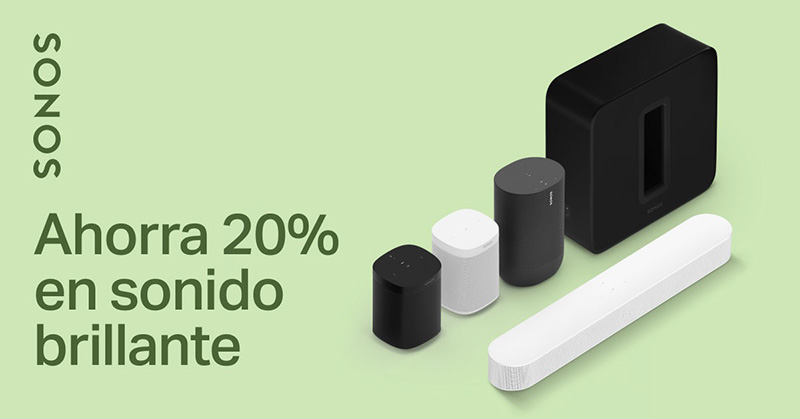 Sonos 20 por ciento descuento Hot Sale 2021