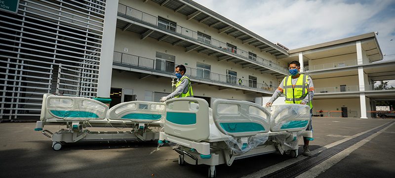 Autodromo Hermanos Rodriguez camas COVID-19