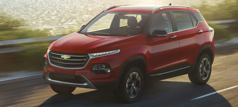 Chevrolet Groove 2022 frontal rojo