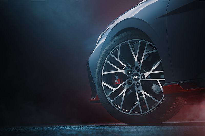 Hyundai Elantra N teaser rines