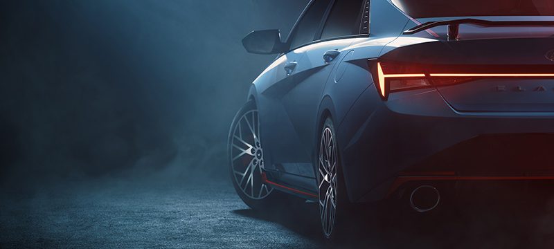 Hyundai Elantra N teaser trasera