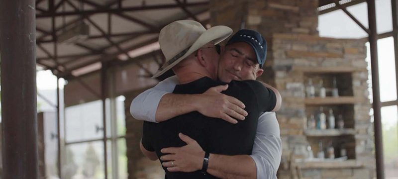 Jeff y Mark Bezos Blue Origin